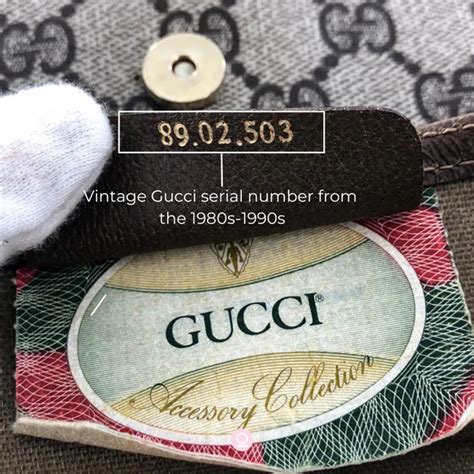 codice seriale borsa gucci vintage senza|1980s Gucci serial numbers.